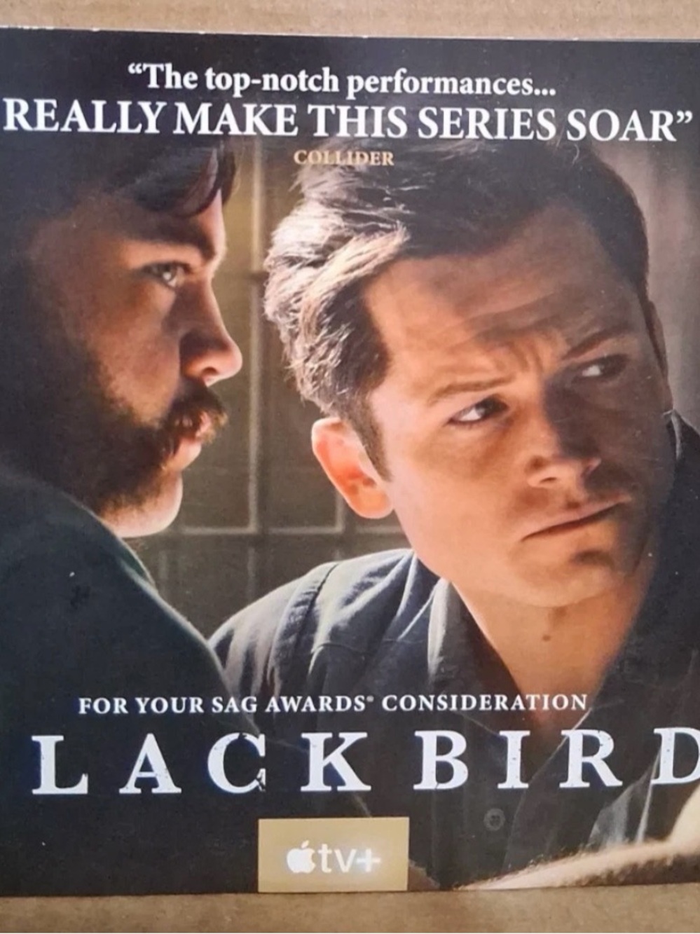 Black Bird  Apple TV Series SAG Award Screener 2022 Paul Hauser & Taron Egerton